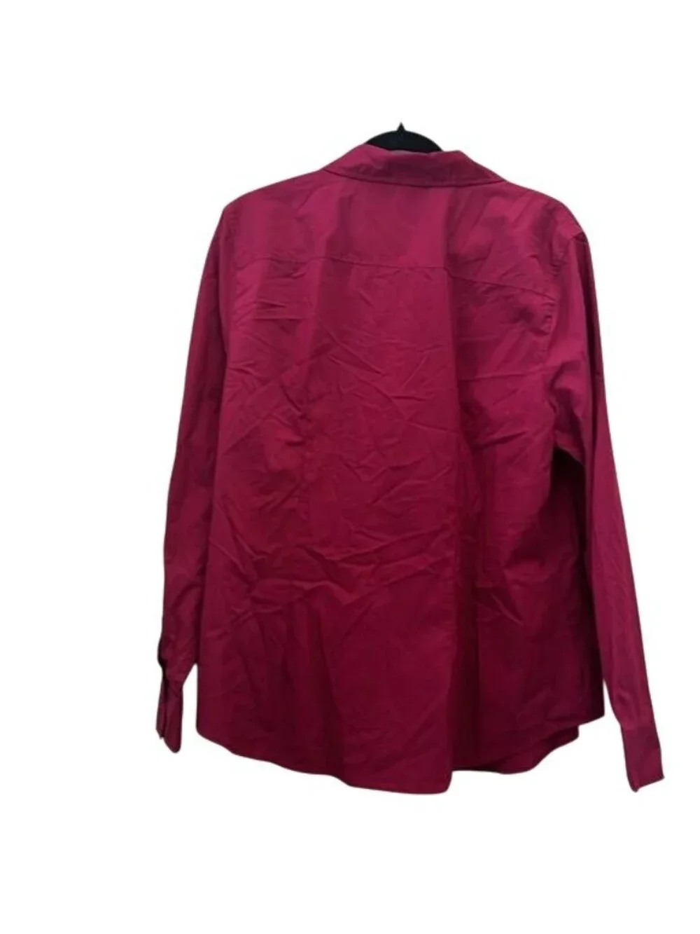 Time & Tru Womens Button Front Shirt XXL 20 Purple Long Sleeve Collared - Picture 7 of 8